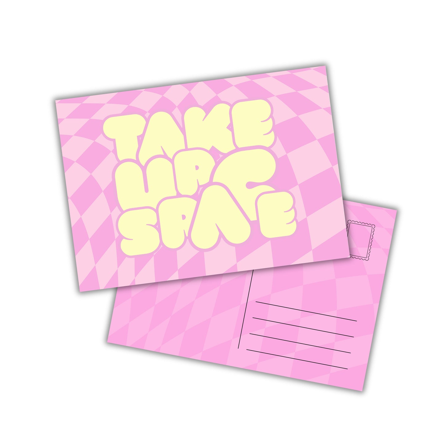 Postkarte TAKE UP SPACE