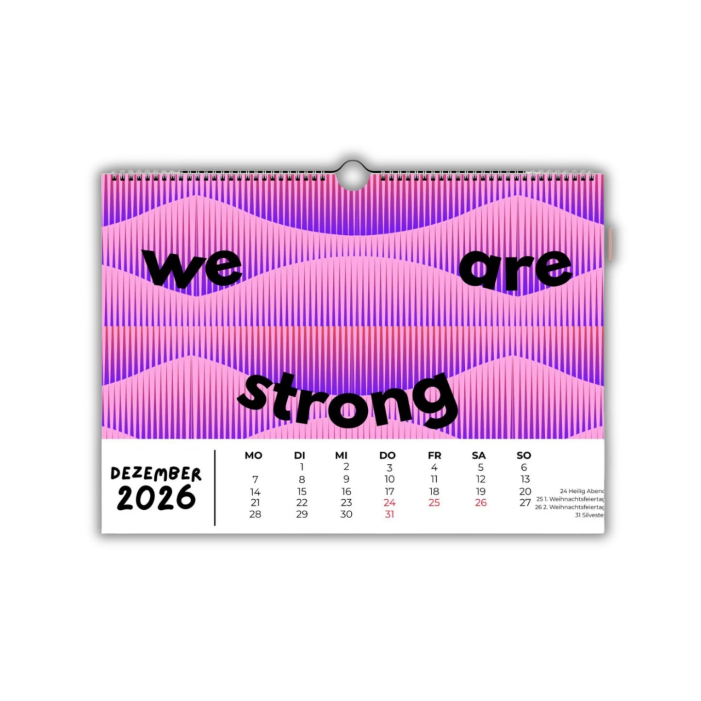 Feministischer Wandkalender - A4