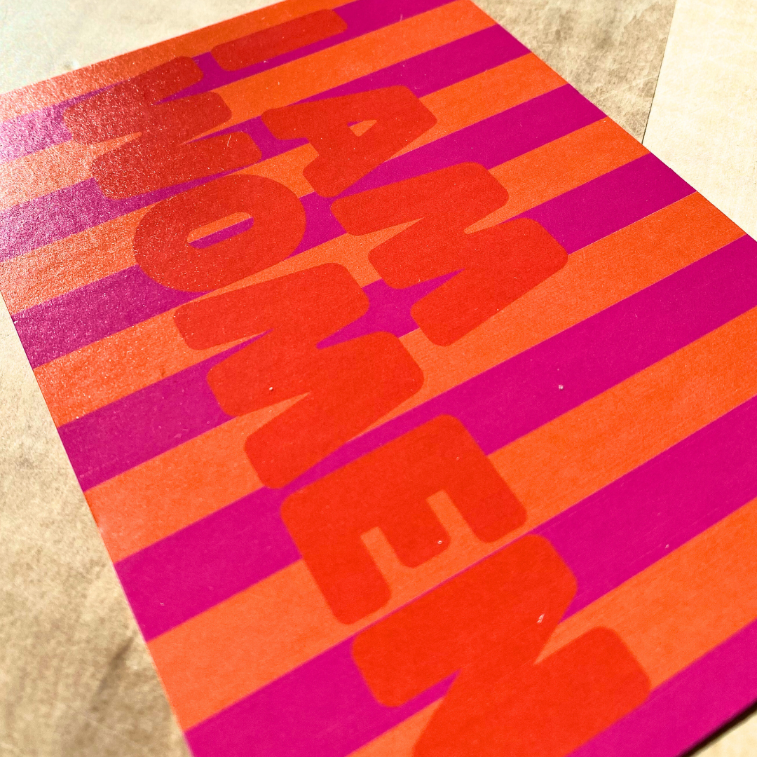 Postkarte I AM WOMEN