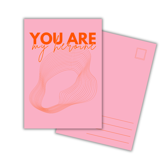 Postkarte YOU ARE MY HEROINE