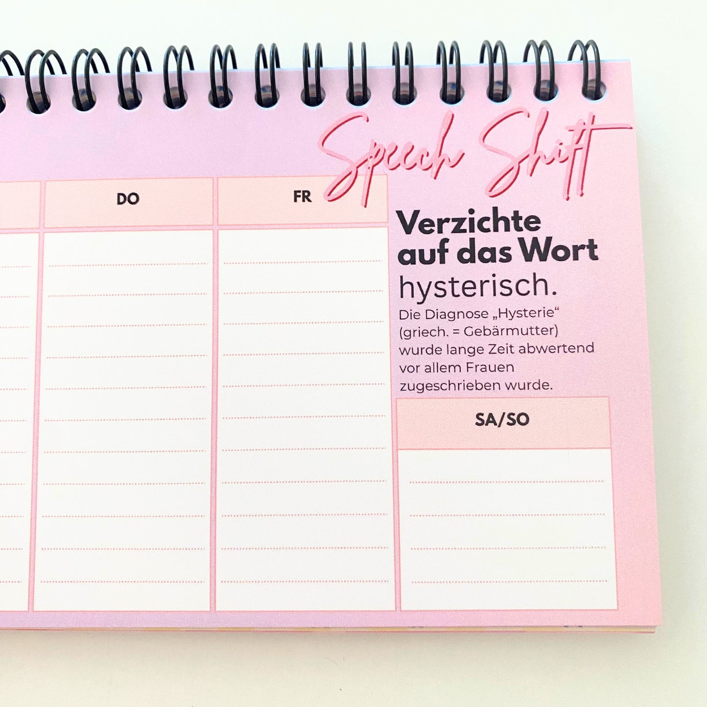 Wochen-Organizer (undatiert)