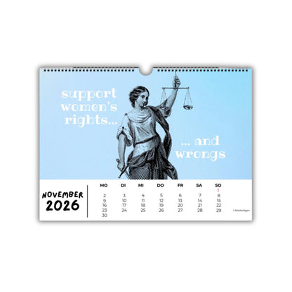 Feministischer Wandkalender - A4