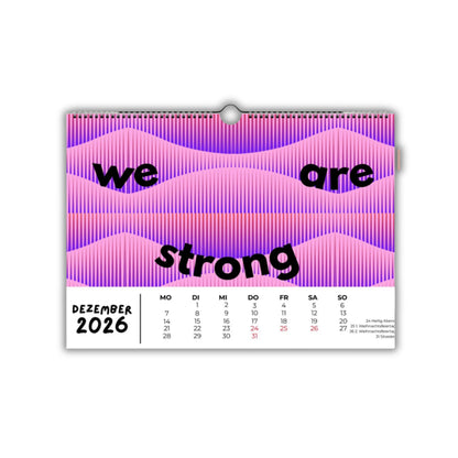 Feministischer Wandkalender - A4