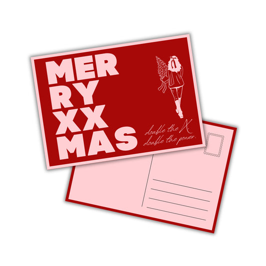 Karte "Merry XX-Mas"