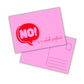 Postkarte NO IS A WHOLE SENTENCE