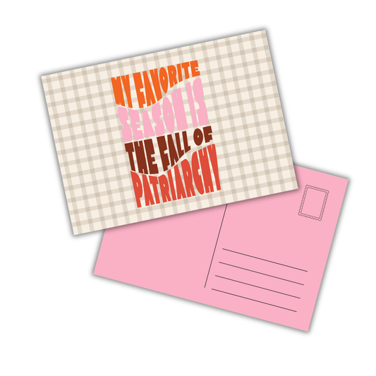 Postkarte FALL OF PATRIARCHY
